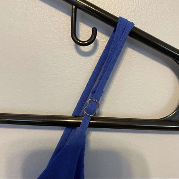 Rory Beca Adjustable Royal Blue Spaghetti Strap Maxi Dress - Size: Small - Picture 5 of 10